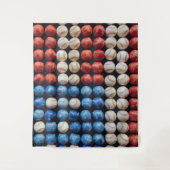 Amerikaanse honkbalvlag wandkleed (Voorkant)