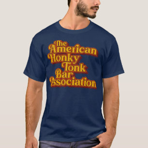 Amerikaanse Honky Tonk Bar Assoc Retro Classic Des T-shirt