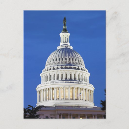 Amerikaanse hoofdkoepel briefkaart (Voorkant)