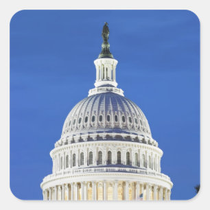 Amerikaanse hoofdkoepel vierkante sticker