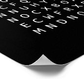 Amerikaanse hoofdletters, poster met tekstzoekopdr (Hoek)