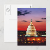 Amerikaanse hoofdstad Washington, DC, Briefkaart (Voorkant / Achterkant)