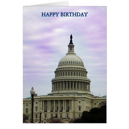 Amerikaanse hoofdstad Washington DC-Wenskaart (Voorkant)