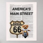 Amerikaanse hoofdstraat Route 66 Poster (Voorkant)