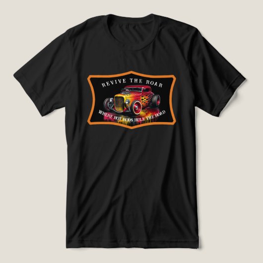 Amerikaanse Hot Rod 1954 Tri-Blend Shirt (Design voorkant)