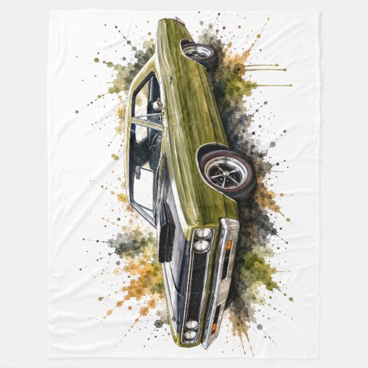 Amerikaanse Hot Rod Fleece Deken (Voorkant)