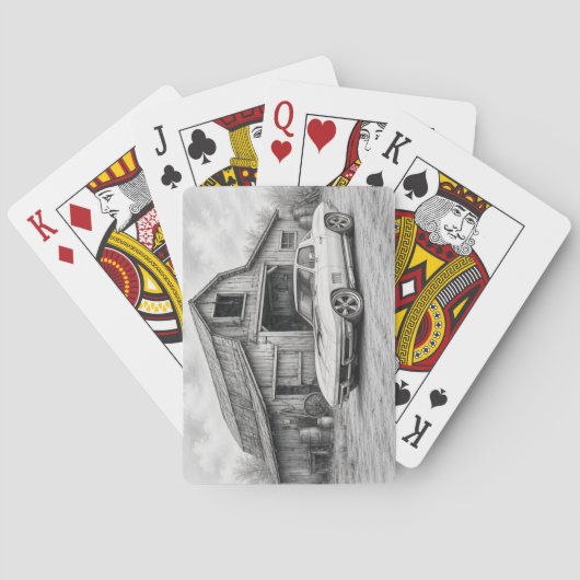 Amerikaanse Hot Rod Pokerkaarten (Achterkant)