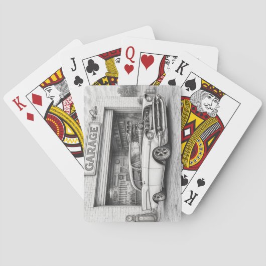 Amerikaanse Hot Rod Pokerkaarten (Achterkant)
