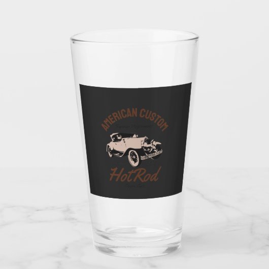 Amerikaanse hotroede glas (Voorkant)