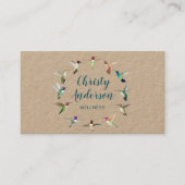 Amerikaanse Hummingvogels  Visitekaartje (Voorkant)