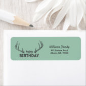 Amerikaanse Hunter Camo Green Custom Adresetikette Etiket (Insitu)