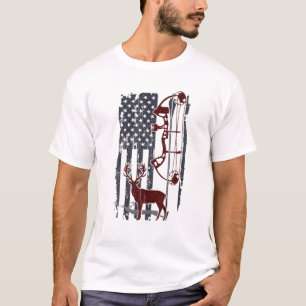 Amerikaanse Hunter Deer Hunting Archery Archer Gif T-shirt