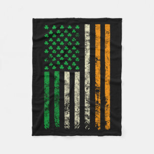 Amerikaanse Ierland Vlag Shamrock Ierse Patricks D Fleece Deken