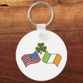 Amerikaanse Ierse vlag Sleutelhanger (Voorkant)