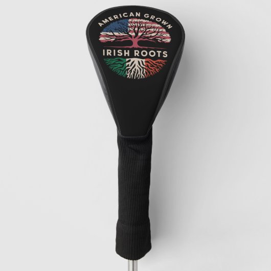 Amerikaanse Ierse wortels op St Patrick's Day Golfheadcover (Voorkant)