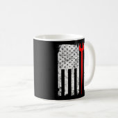 Amerikaanse ijzerbewerker koffiemok (Voorkant rechts)