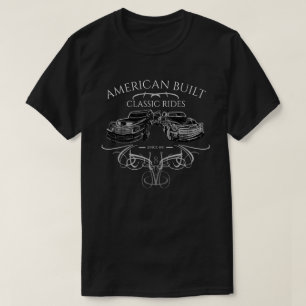 Amerikaanse  ijzerwagens met grijze instripes t-shirt