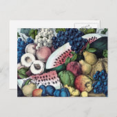 Amerikaanse  illustratie van fruit briefkaart (Voorkant / Achterkant)