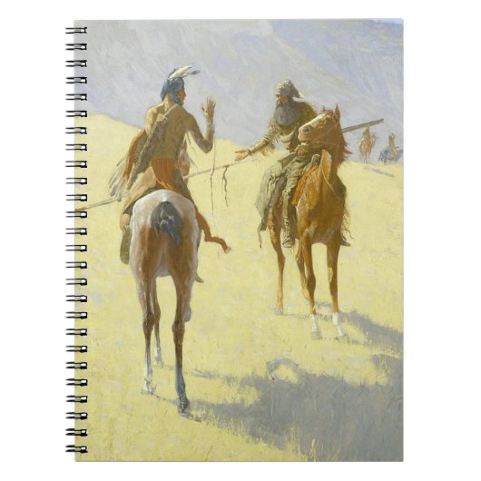 Amerikaanse Indiaan door Remington Notitieboek (Voorkant)