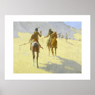 Amerikaanse Indiaan door Remington Poster