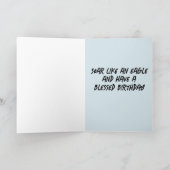 AMERIKAANSE INDIAANSE CHIEF FOTO BIRTHDAY GROTE KA KAART (Binnen)