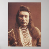AMERIKAANSE INDIAANSE CHIEF HISTORISCHE FOTOGRAFIE