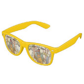 Amerikaanse Indiaanse vrouw pijl boog in Bossen wa Retro Zonnebril (Gekanteld)