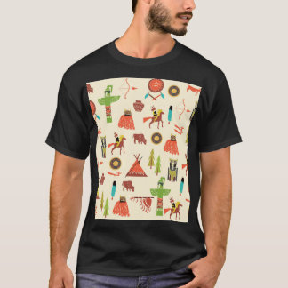 Amerikaanse Indianen: culturele achtergrond. T-shirt