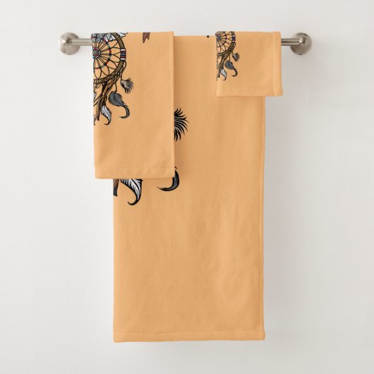 Amerikaanse indianen droamcatcher bad handdoek (Insitu)