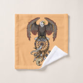 Amerikaanse indianen droamcatcher bad handdoek (Wasdoekje)