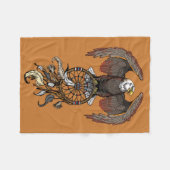 Amerikaanse indianen droamcatcher fleece deken (Voorkant (Horizontaal))