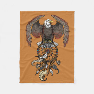Amerikaanse indianen droamcatcher fleece deken