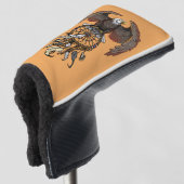 Amerikaanse indianen droamcatcher golfheadcover (3/4 voorkant)