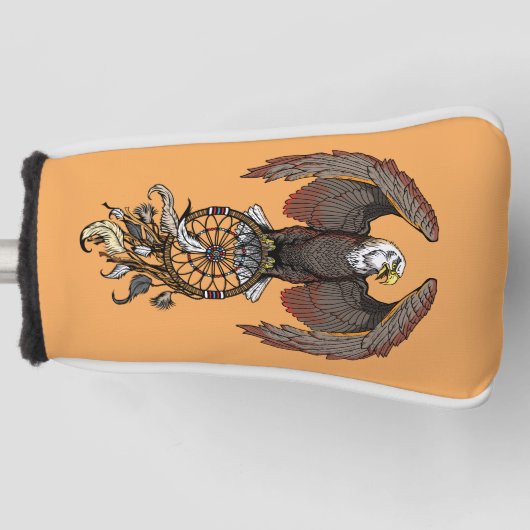 Amerikaanse indianen droamcatcher golfheadcover (Voorkant)
