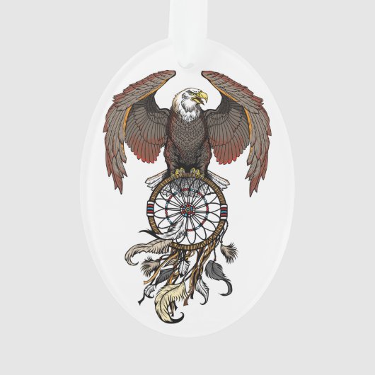 Amerikaanse indianen droamcatcher ornament (achterkant)