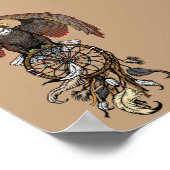 Amerikaanse indianen droamcatcher poster (Hoek)