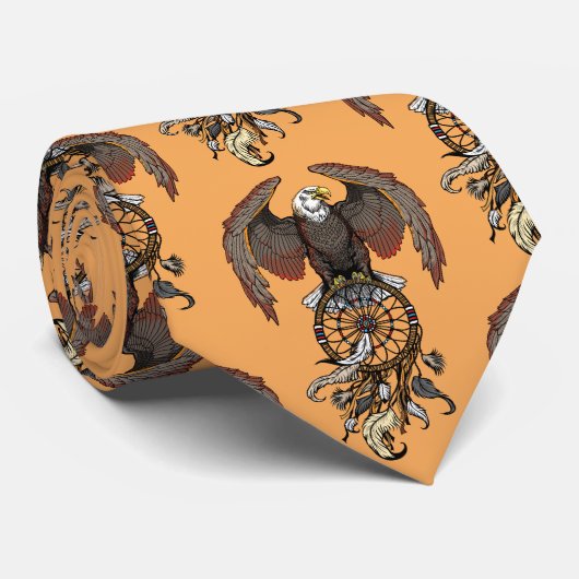 Amerikaanse indianen droamcatcher stropdas (Opgerold)