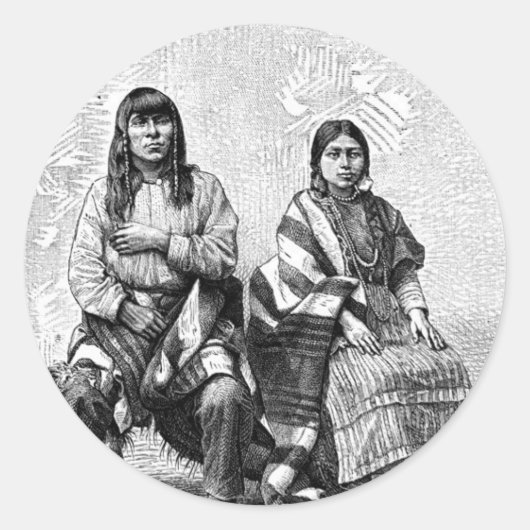 Amerikaanse Indians Sticker (Voorkant)