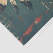 Amerikaanse Indiase hoofd digitale kunst serie Dec Tissuepapier (Detail)