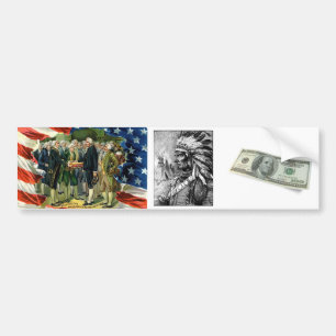 Amerikaanse Indiase opperbevelhebber Bumpersticker