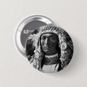 Amerikaanse Indiase opperbevelhebber Ronde Button 5,7 Cm (Voorkant /achterkant)