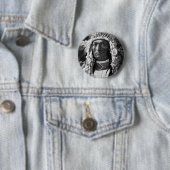 Amerikaanse Indiase opperbevelhebber Ronde Button 5,7 Cm (In situ)