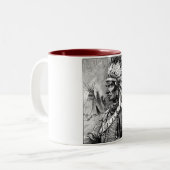 Amerikaanse Indiase opperbevelhebber Tweekleurige Koffiemok (Voorkant links)