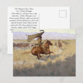 Amerikaanse Indiase stormloop Briefkaart (Voorkant / Achterkant)