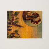 Amerikaanse Indiërs Magic Lantern Slide Legpuzzel (Horizontaal)