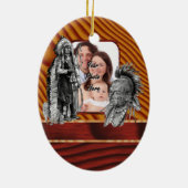 Amerikaanse Indische chefs Keramisch Ornament (Achterkant)