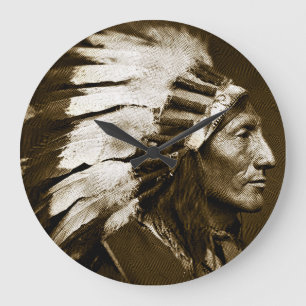 Amerikaanse Indische opperbevelhebber (Sepia) Grote Klok