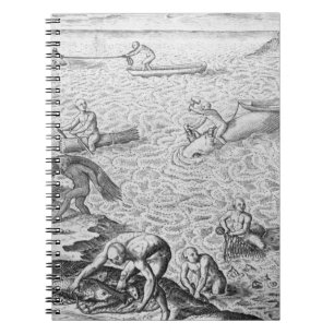 Amerikaanse Indische walvismethode, van een accoun Notitieboek