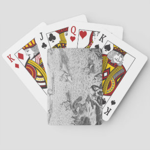 Amerikaanse Indische walvismethode, van een accoun Speelkaarten