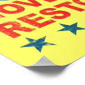 Amerikaanse intage poster herstellen (Hoek)